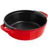 Zestaw 3 naczyń żeliwnych z pokrywką STAUB 40508-387-0 - czerwony 24 cm