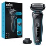 Braun Series 5 51-M1200s Golarka foliowa Przycinarka Czarny, Niebieski