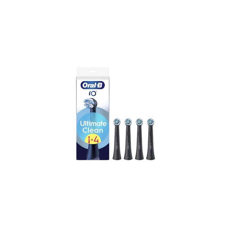 Końcówki do szczoteczki Braun iO RB CBF-4 Ultimate Clean Juodas 4ct antgaliai do dant-szczoteczki