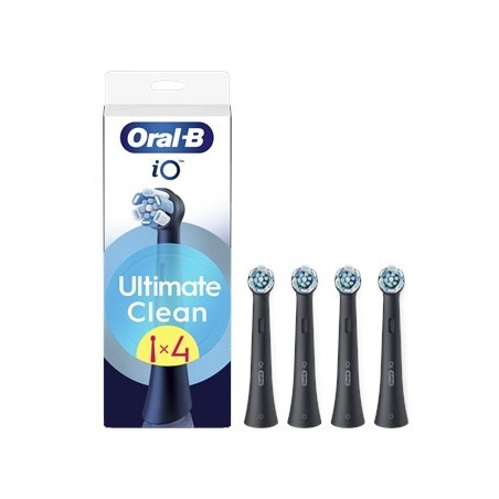Końcówki do szczoteczki Braun iO RB CBF-4 Ultimate Clean Juodas 4ct antgaliai do dant-szczoteczki