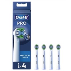 Oral-B | Zestaw szczotek Precision Clean | EB20RX-4 | Głowy | Dla dorosłych | Liczba główek szczoteczki w zestawie: 4 | Biały