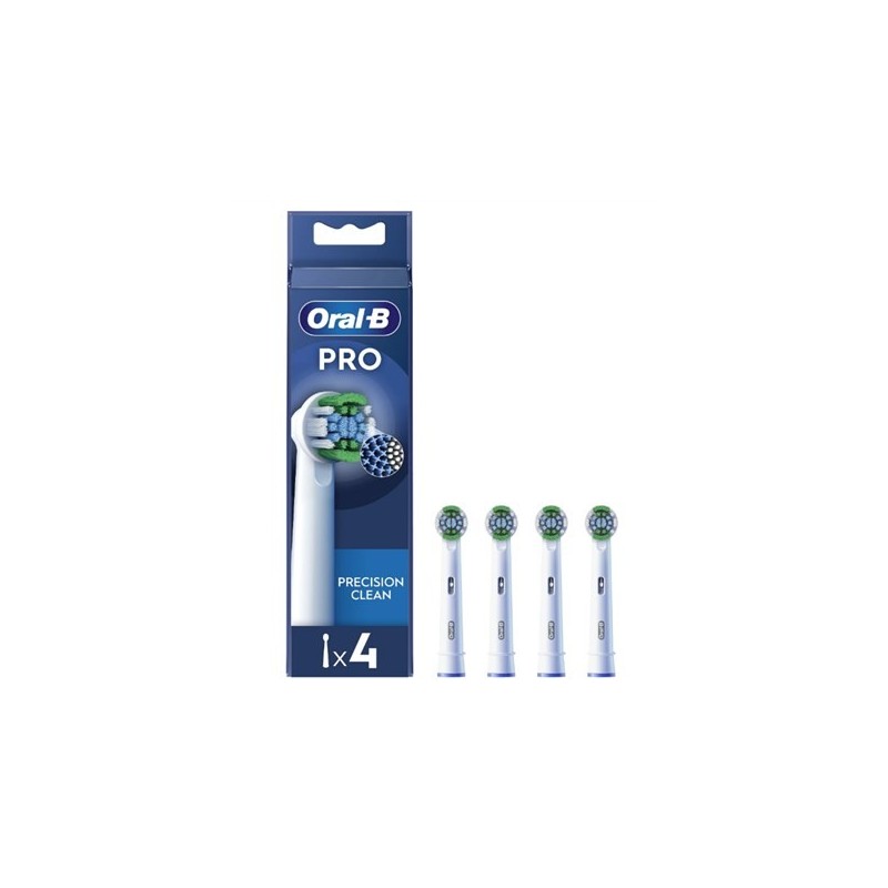 Oral-B | Zestaw szczotek Precision Clean | EB20RX-4 | Głowy | Dla dorosłych | Liczba główek szczoteczki w zestawie: 4 | Biały