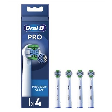 Oral-B | Zestaw szczotek Precision Clean | EB20RX-4 | Głowy | Dla dorosłych | Liczba główek szczoteczki w zestawie: 4 | Biały