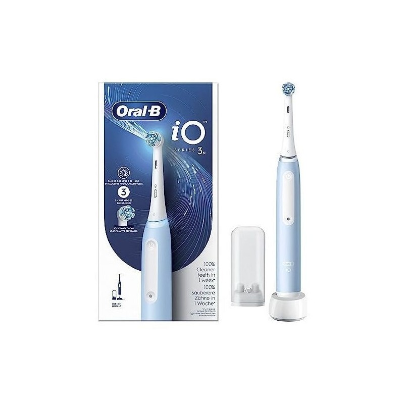 Oral-B Braun iO Series 3N Dorosły Wibrująca szczoteczka do zębów Jasny Niebieski, Biały Oral-B Braun iO Series 3N Dorosły Wibrująca szczoteczka do zębów Jasny Niebieski, Biały