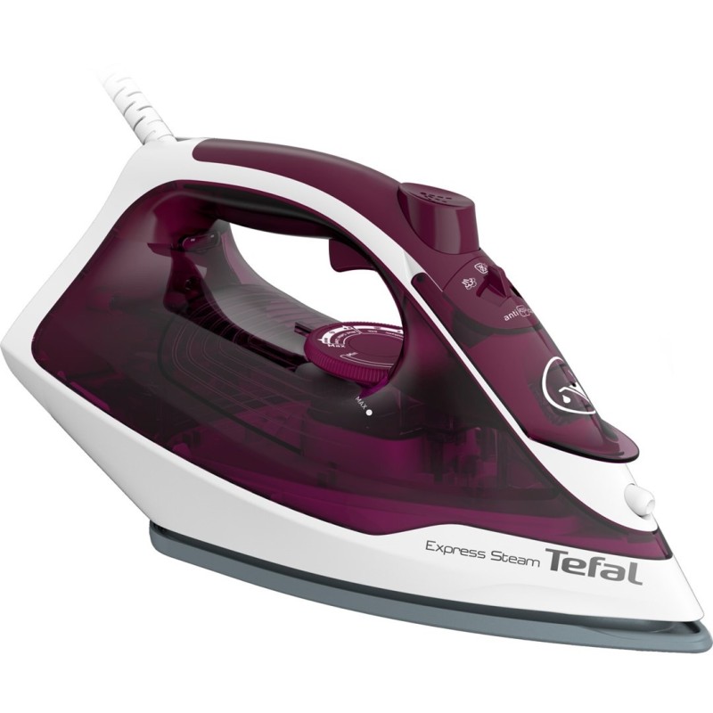Tefal Express Steam FV2835E0 żelazko Żelazko suche i parowe Ceramiczna stopa 2400 W Fioletowy, Biały Tefal Express Steam FV2835E0 żelazko Żelazko suche i parowe Ceramiczna stopa 2400 W Fioletowy, Biały