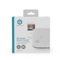Nedis WIFIDS21WT inteligentny czujnik dymu Wykrywacz próbek powietrza Połączenia bezprzewodowe