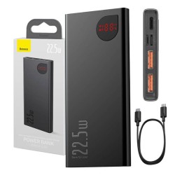 Powerbank Baseus Adaman Metal PPAD070001 10000mAh 22,5W PD QC 3.0 2x USB-A 1x USB-C + KABEL