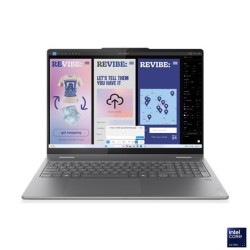Laptop Lenovo Yoga 7 2-in-1 16ILL10, Luna Grey, 16" OLED, Touchscreen, WQXGA+, 2880 x 1800 pixels, Glossy, Intel Core Ultra 7,