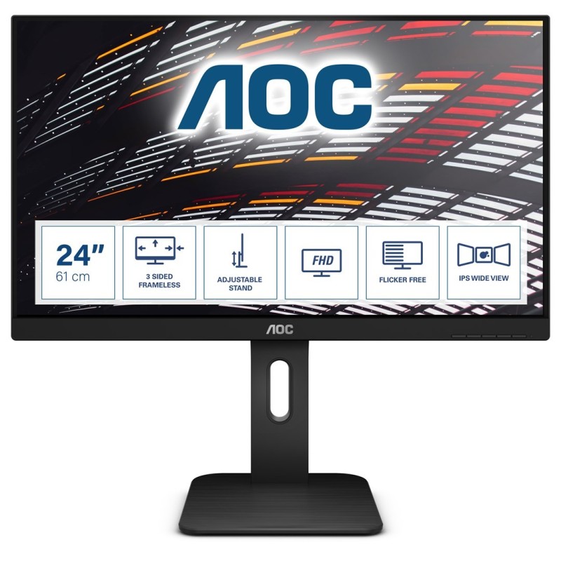 AOC P1 X24P1 monitor komputerowy 61 cm (24") 1920 x 1200 px WUXGA LED Czarny AOC P1 X24P1 monitor komputerowy 61 cm (24") 1920 x 1200 px WUXGA LED Czarny