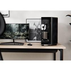 Obudowa do komputera APNX V1 PC-Gehäuse, Midi-Tower, ATX, czarna, szkło hartowane