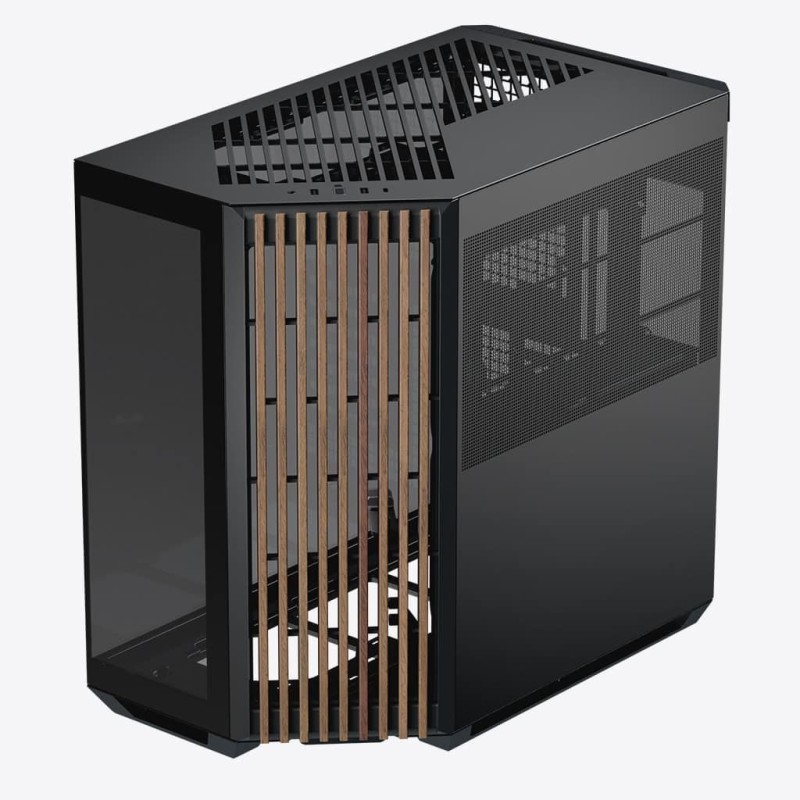 Obudowa PC APNX V1, Midi-Tower, ATX, Tempered Glass, Holz, schwarz Obudowa PC APNX V1, Midi-Tower, ATX, Tempered Glass, Holz, schwarz