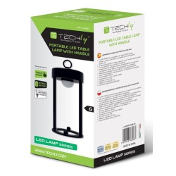 Techly I-LAMP-TABLE1 lampa stołowa Niewymienialne źródło światła 3 W LED Czarny