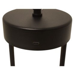 Techly I-LAMP-TABLE1 lampa stołowa Niewymienialne źródło światła 3 W LED Czarny
