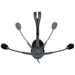 Logitech H111 Zestaw słuchawkowy Przewodowa Opaska na głowę Biuro/centrum telefoniczne Szary