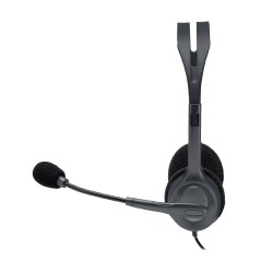 Logitech H111 Zestaw słuchawkowy Przewodowa Opaska na głowę Biuro/centrum telefoniczne Szary