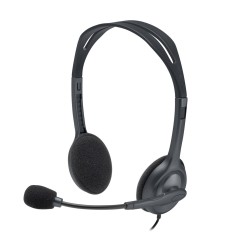 Logitech H111 Zestaw słuchawkowy Przewodowa Opaska na głowę Biuro/centrum telefoniczne Szary