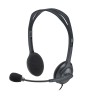 Logitech H111 Zestaw słuchawkowy Przewodowa Opaska na głowę Biuro/centrum telefoniczne Szary