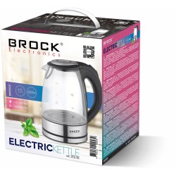 Czajnik elektryczny BROCK WK 2102 BK 1,7 l 2200 W Srebrny, Czarny