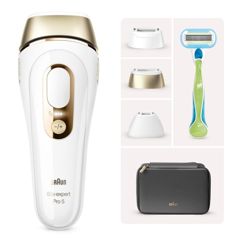Braun PL Silk·expert Pro 5 PL5242 Złoto, Biały Braun PL Silk·expert Pro 5 PL5242 Złoto, Biały
