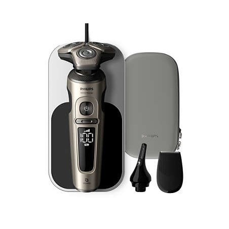 Golarka Philips S9000 Prestige SP9883/36 - parranajokone puhdistusasemalla