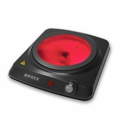 Kuchenka elektryczna BROCK HPI 3001 BK na podczerwień jednopalnikowa 17,7 cm 1200 W Czarny