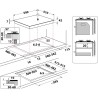 Whirlpool AKT 616/NB płyta kuchenna Czarny Wbudowany 60 cm Gaz 4 stref(y)