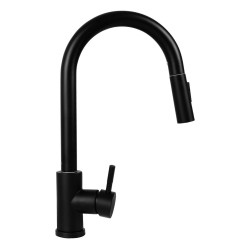 Zestaw - Zlewozmywak PYRAMIS CAMEA (79x50) 1B 1D R + Bateria IDEA Black Edition - 070168502BE - Volcano
