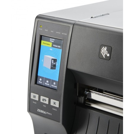 Zebra Półprzemysłowa drukarka etykiet ZT411/termiczna/termotransferowa/USB/RS232/Ethernet/203dpi ZT41142-T0E0000Z