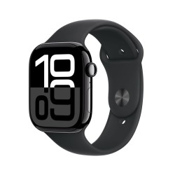 Išmanusis laikrodis Apple Watch Series 10 GPS + Cellular 46mm Jet Black Aluminium Case with Black Sport Band - S/M