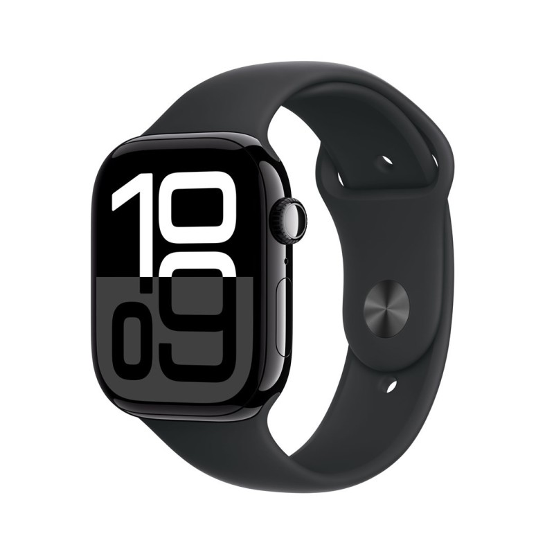 Išmanusis laikrodis Apple Watch Series 10 GPS + Cellular 46mm Jet Black Aluminium Case with Black Sport Band - S/M Išmanusis laikrodis Apple Watch Series 10 GPS + Cellular 46mm Jet Black Aluminium Case with Black Sport Band - S/M