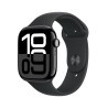 Išmanusis laikrodis Apple Watch Series 10 GPS + Cellular 46mm Jet Black Aluminium Case with Black Sport Band - S/M
