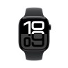 Išmanusis laikrodis Apple Watch Series 10 GPS + Cellular 46mm Jet Black Aluminium Case with Black Sport Band - S/M
