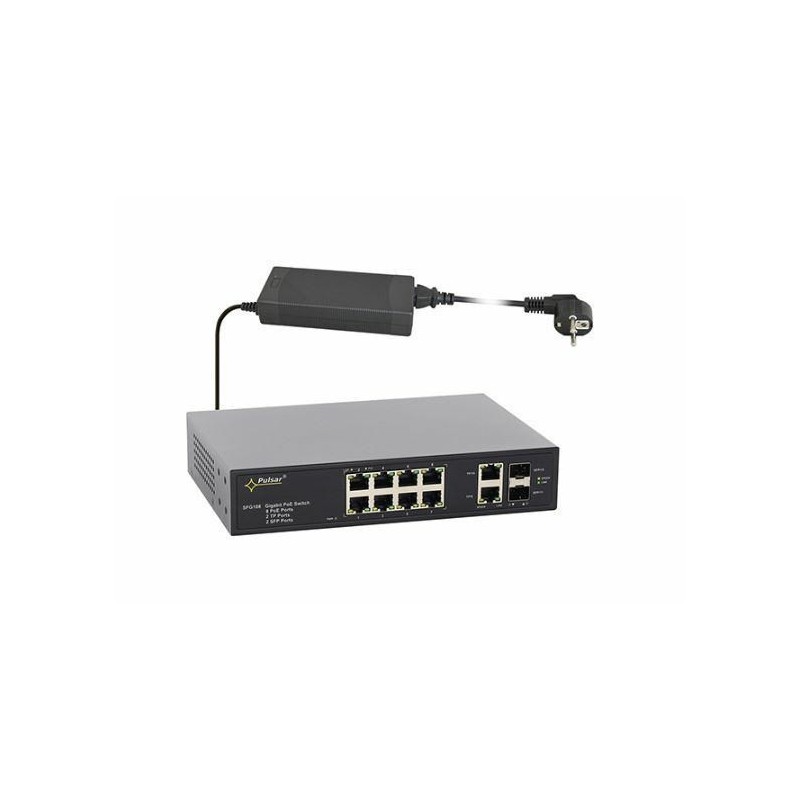 SFG108 Switch przemyslowy PoE 12-portowy