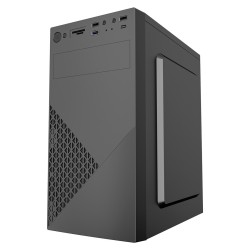 GEMBIRD OBUDOWA FORNAX K170 600W 80PLUS BRONZE MINI-TOWER (1X USB 3.1, 2X USB 2.0, 1X USB TYP-C, CZYTNIK KART) CZARNA