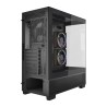 GEMBIRD OBUDOWA FORNAX X550 AQUARIUM MIDI-TOWER (2X USB 3.1, 1X USB TYPE-C) 3X FAN, CZARNA