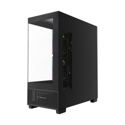 GEMBIRD OBUDOWA FORNAX X550 AQUARIUM MIDI-TOWER (2X USB 3.1, 1X USB TYPE-C) 3X FAN, CZARNA