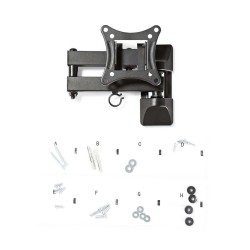 Nedis TVWM1510BK uchwyt do telewizorów 68,6 cm (27") Czarny