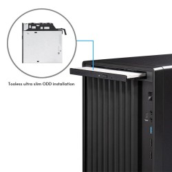 Chieftec Midi Tower BS-20B-OP, Schwarz o.NT Czarny