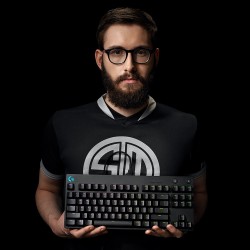 Klawiatura Logitech G915 LIGHTSPEED WRLS RGB MECH KB/GL CLICKY - CARBON US INTL