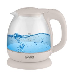 Adler AD 1283C czajnik elektryczny 1 l 900 W Kremowy