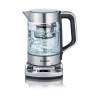 SEVERIN CZAJNIK ELEKTRYCZNY SZKŁO-STAL, REG. TEMPERATURY, SITKO DO HERBATY, AUT. PROGRAM, KONTROLER STRIX, 1,7L 3000W WK3422