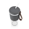 Tristar BL-4475 blender 0,4 l Blender sportowy 50 W Szary, Stal nierdzewna, Przezroczysty