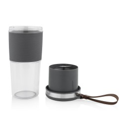 Tristar BL-4475 blender 0,4 l Blender sportowy 50 W Szary, Stal nierdzewna, Przezroczysty