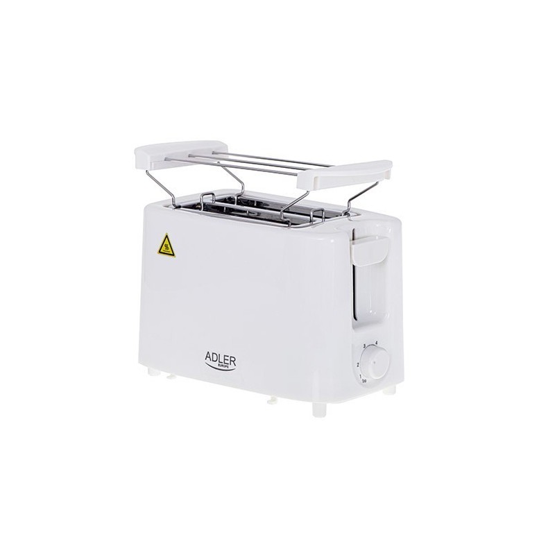 Adler AD 3223 toster 6 2 kaw. 750 W Biały Adler AD 3223 toster 6 2 kaw. 750 W Biały
