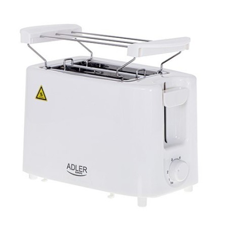 Adler AD 3223 toster 6 2 kaw. 750 W Biały