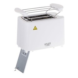 Adler AD 3223 toster 6 2 kaw. 750 W Biały