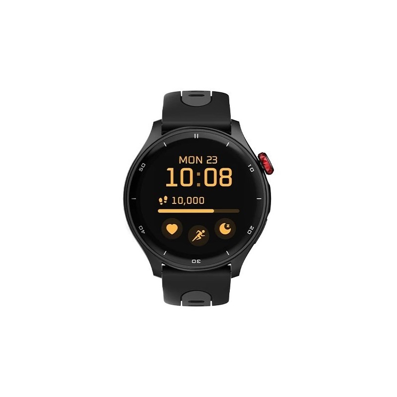 Inteligentny zegarek myPhone z GPS, diodą AMOLED, 1,43 cala, wodoodporny, czarny Inteligentny zegarek myPhone z GPS, diodą AMOLED, 1,43 cala, wodoodporny, czarny
