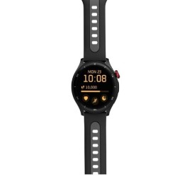 Inteligentny zegarek myPhone z GPS, diodą AMOLED, 1,43 cala, wodoodporny, czarny