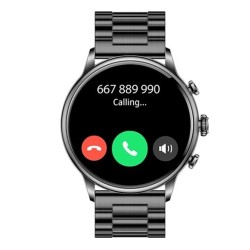 Zegarek myPhone Elegancki 2 | Inteligentny zegarek | Dioda AMOLED | 1,43" | Wodoodporny | Czarny