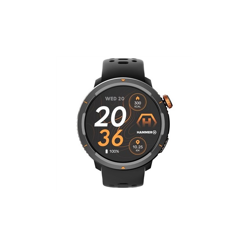Zegarek młotek 2 Lite | Inteligentny zegarek | Dioda AMOLED | 1,43" | Wodoodporny | Czarny